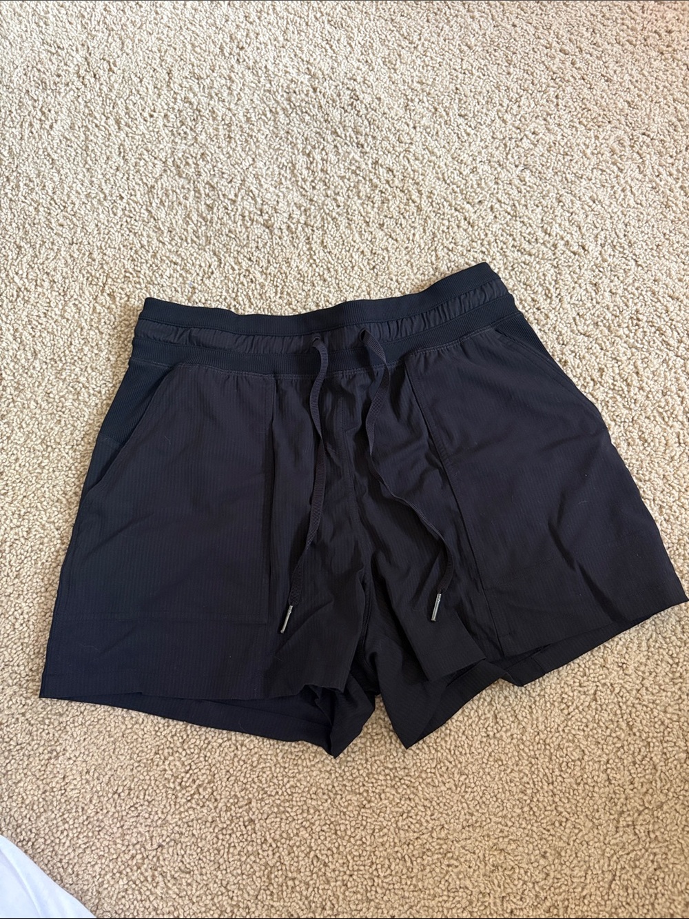 lululemon athletica Black Women's Athletic Drawstring Shorts